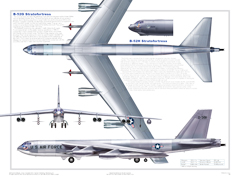 B-52 3-View Poster